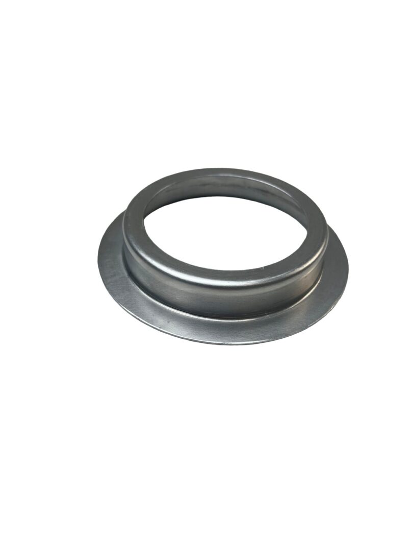 A metal ring with a white background