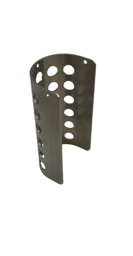 A metal object with holes in it.